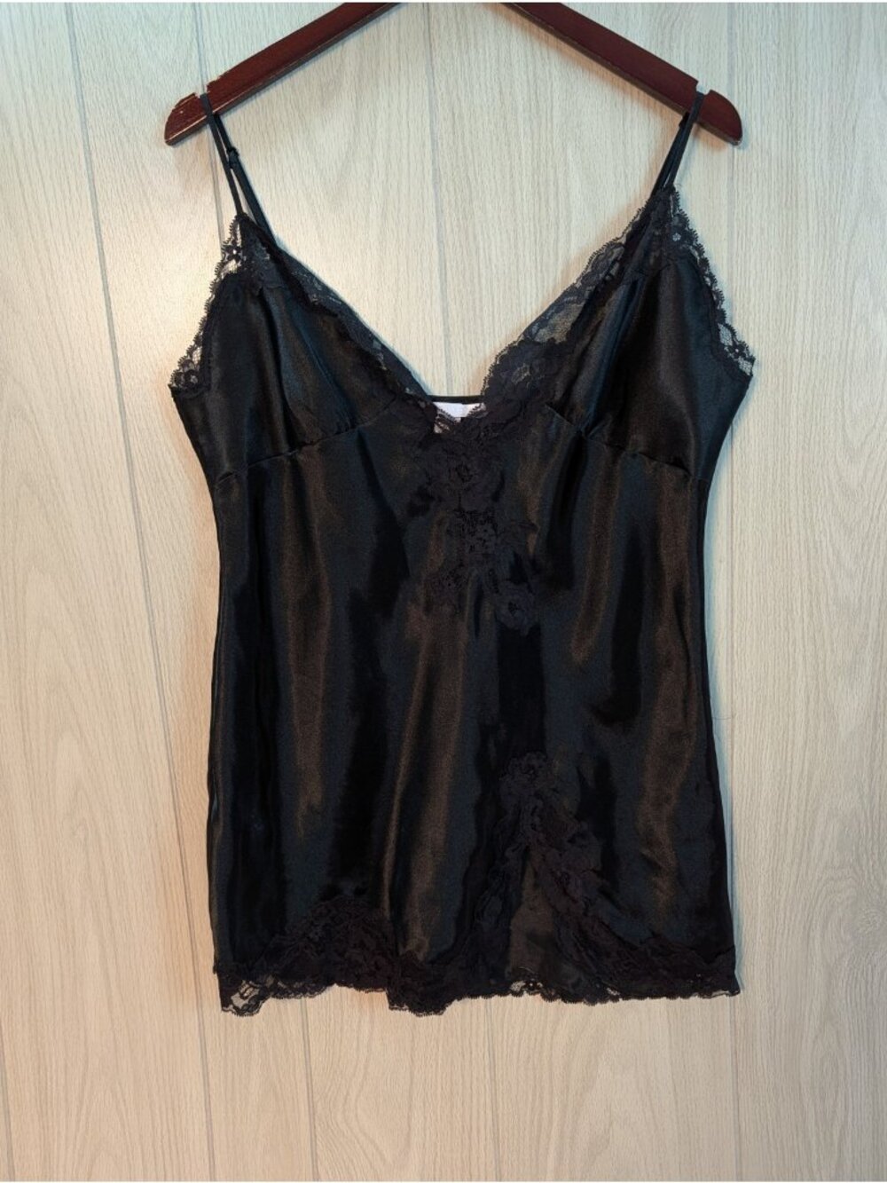 Vtg Victoria’s Secret Black Lace Size XL Babydoll Nightie Slip Dress Y2K